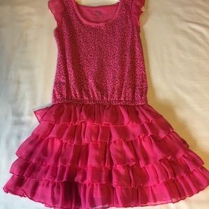 Girls pink dress size 5-6